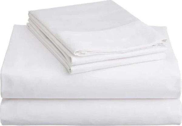 Beyaz Tek Kişilik %100 Pamuk Otel Nevresim Yorgan Kılıfı 160×220 Cm 63 Tel Dokuma - Image 1