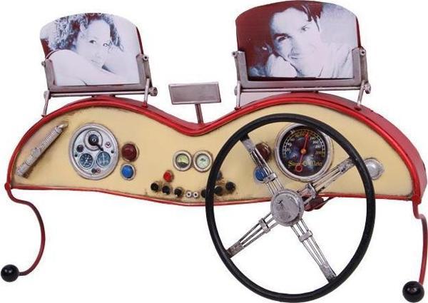 himarry Dekoratif Metal Askı Çerçeveli ve Araba Konsolu Temalı Hediyelik - Image 1