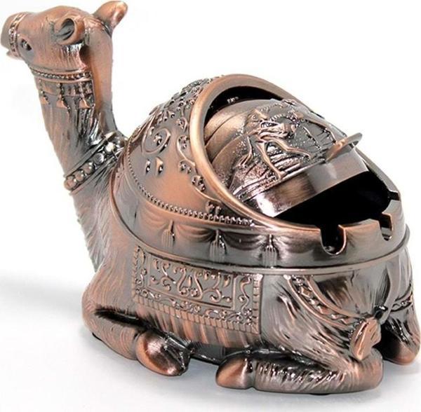 himarry Metal Deve Figürlü Küllük Dekoratif Hediyelik - Image 1