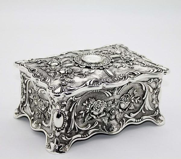 himarry Metal Sandıklı Takı Kutusu Dekoratif Hediyelik - Image 1