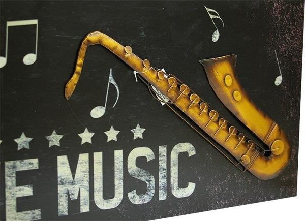himarry Pano Saksafon Vintage Müzik Temalı Dekoratif Hediyelik - Image 1