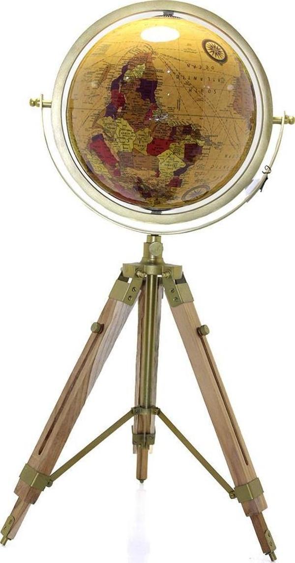 Tripod Standlı Dönen Dekoratif Dünya YerKüre Harita Hediyelik - Image 1