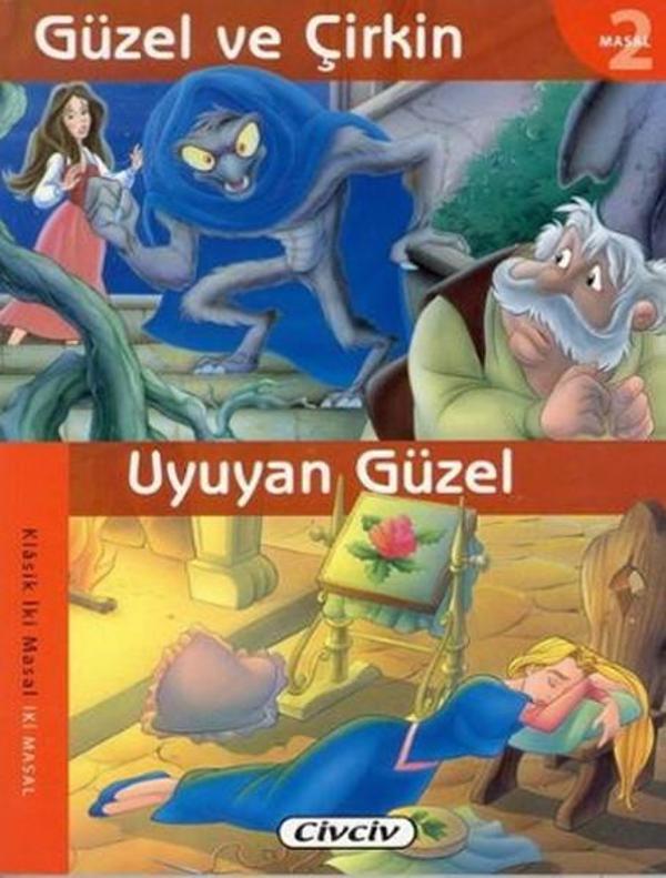 Klasik 2 Masal Dizisi - Güzel ve Çirkin / Uyuyan Güzel - Çiçek Yayıncılık - Image 1