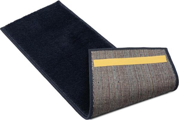 Glary Home GH13A-N-GRY3 Düz Desenli Kaydırmaz Tabanlı 3'lü Merdiven Halısı - Lacivert - Image 1