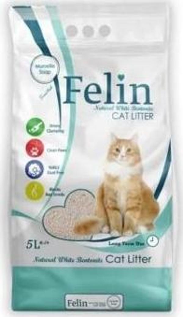 Felin Topaklaşan Kedi Kumu 5 Lt. (2'li) - Image 1