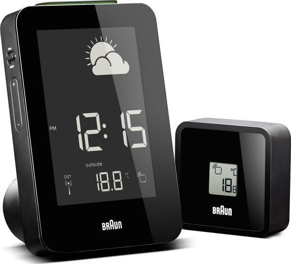 Braun BNC013 Hava İstasyonlu Dijital Masa Saati - Siyah - Image 1