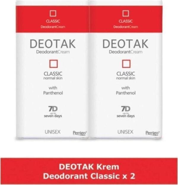 Deotak Classic Krem Deodorant 35 Ml 2 Adet - Image 1