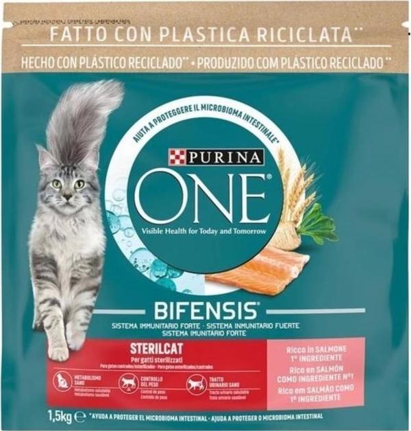 Purina One Somonlu Kısırlaştırılmış Kedi Maması 1,5 kg - Image 1