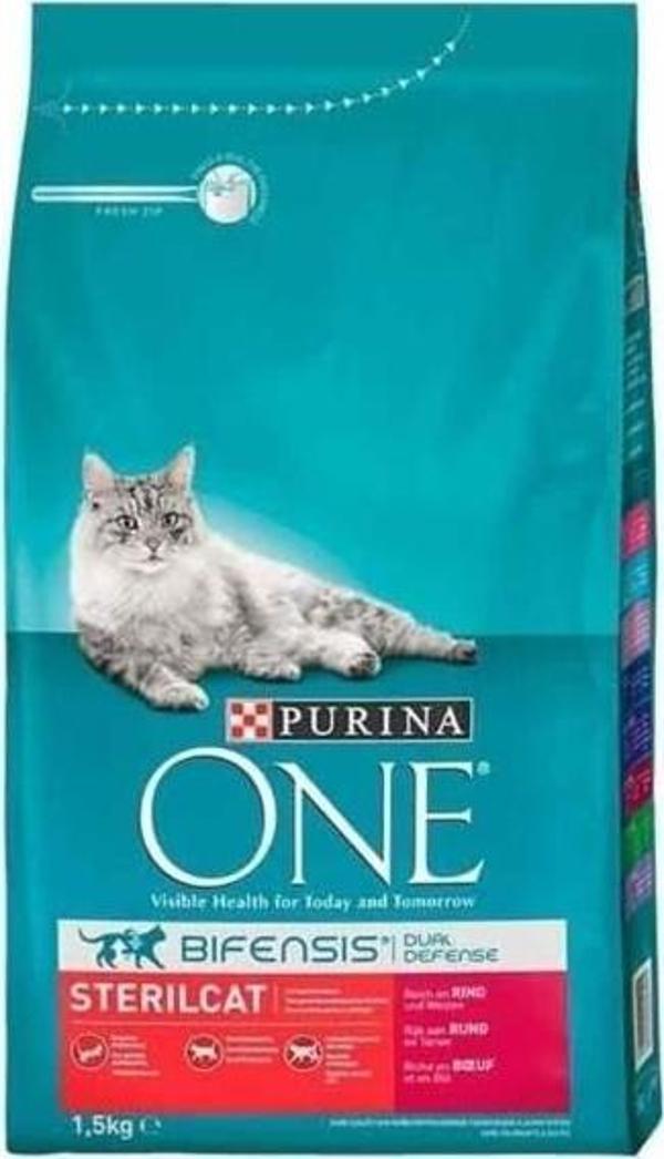 Purina One Sığır Etli Yetişkin Kedi Maması 1,5 kg - Image 1