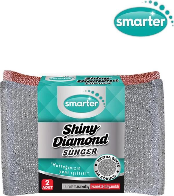 SHINY DİAMOND BULAŞIK SÜNGER 2'Lİ OVMA İNOX - Image 1