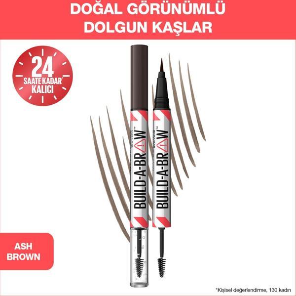 Maybelline New York Build a Brow 2in1 Kaş Kalemi ve Jeli Ash Brown 259 - Image 1