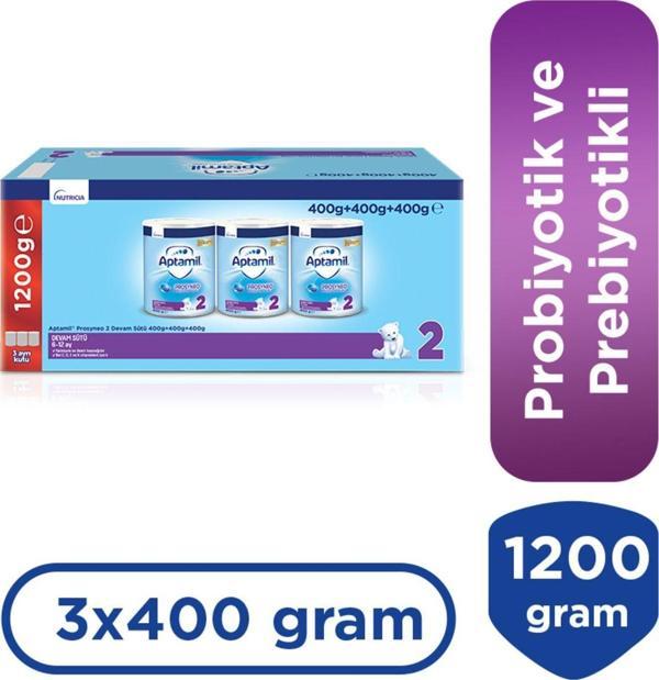 Aptamil 2 Devam Sütü Prosyneo 6-12 Ay 400 Gr X 3 Adet - Image 1
