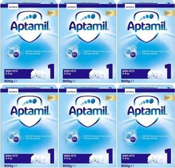 Aptamil 900 Gr 1 Numara Bebek Sütü 6 Lı Paket - Image 1