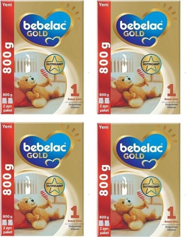Bebelac Gold 1 Numara Bebek Sütü Doğumdan Itibaren 800Gr X 4 Adet - Image 1