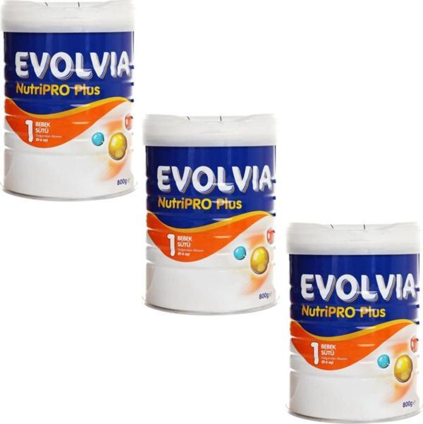 Evolvia Nutripro Plus 1 Bebek Sütü 800 Gr (0-6 Ay) 3 Adet - Image 1