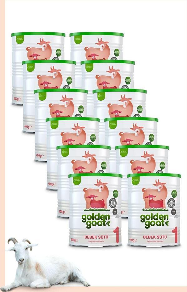 Golden Goat Keçi Bebek Sütü 1 Numara 400 Gr 12'li Paket - Image 1