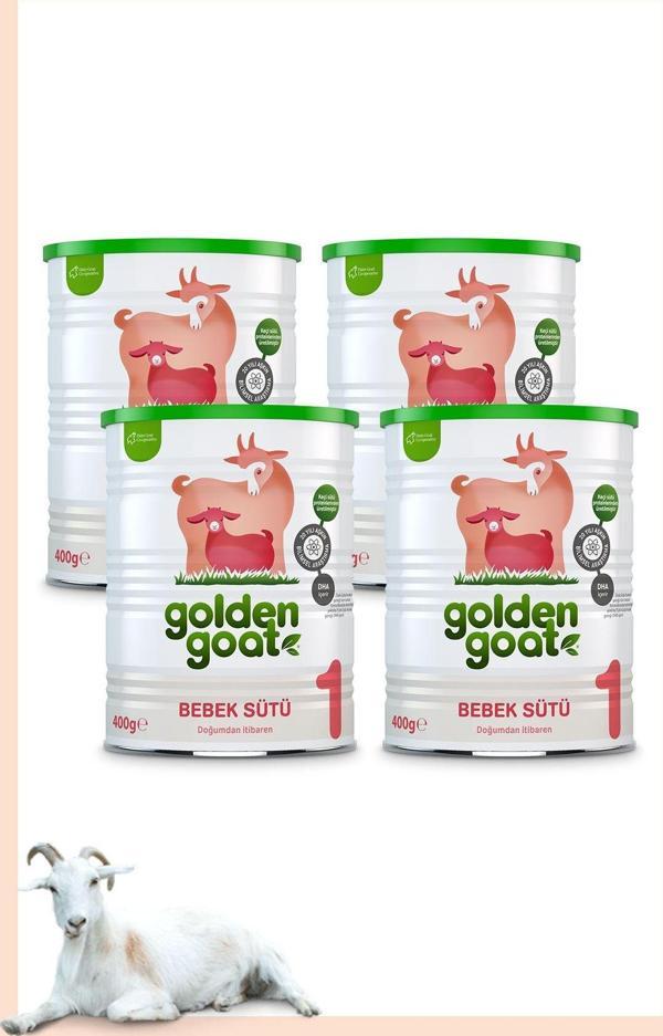Golden Goat Keçi Bebek Sütü 1 Numara 400 Gr 4'lü Paket - Image 1
