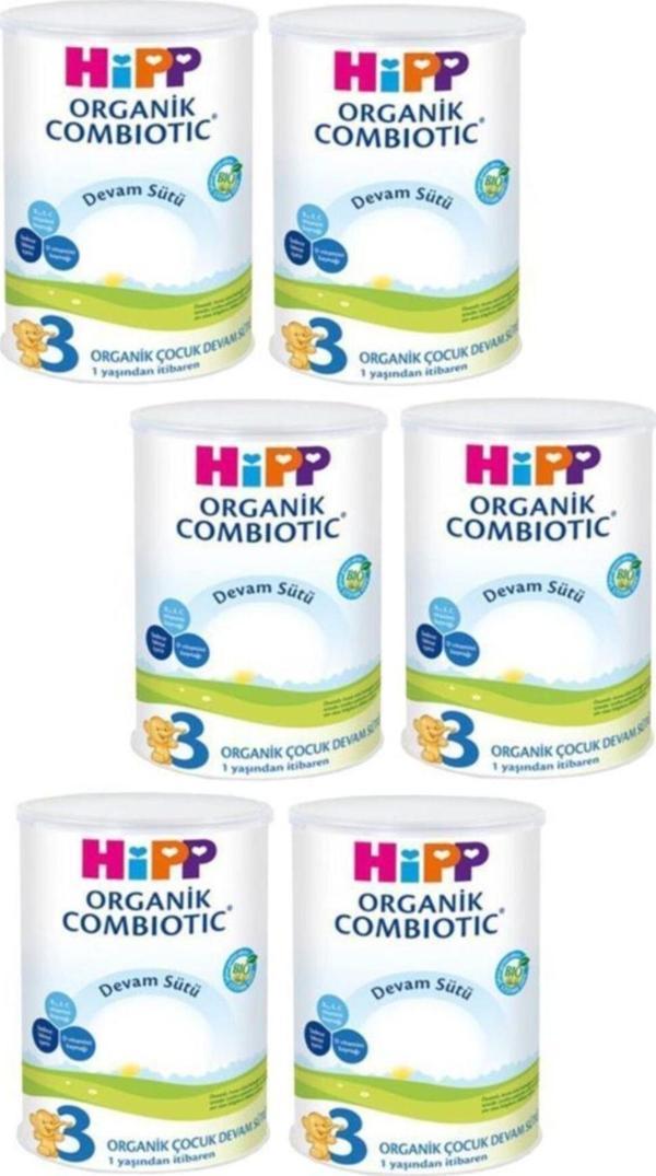 Hipp Organik Combiotic Devam Sütü 3 Numara 350 gr x 6 Adet - Image 1
