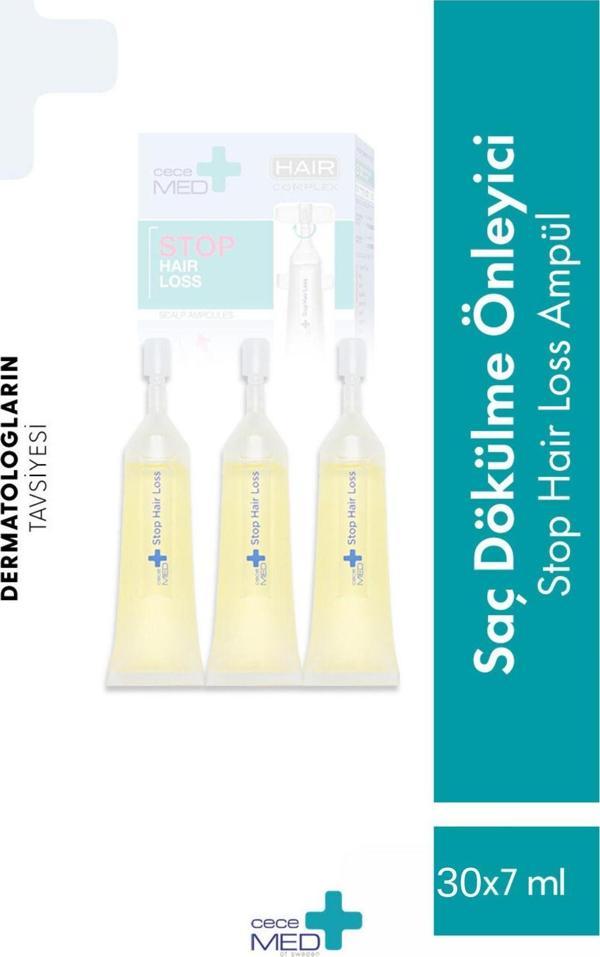 Cecemed Stop Hair Loss Saç Dökülmesine Karşı Ampül 30 X7 Ml - Image 1