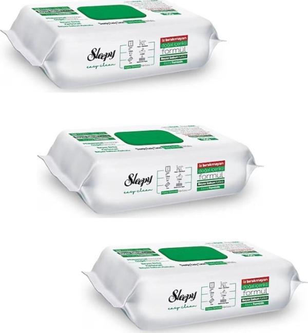 Sleepy Easy Clean Yüzey Temizlik Havlusu 100 Yaprak X 3 Adet - Image 1