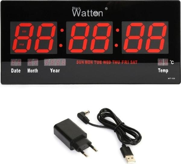 BSSM Dijital Duvar Ve Masa Saati Watton Wt-109 - Image 1