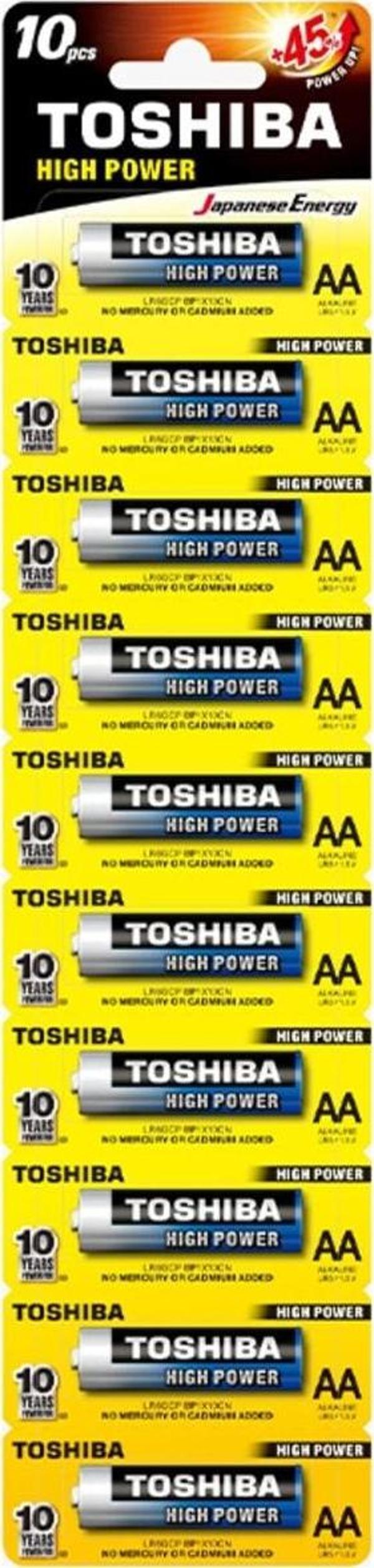 Toshiba MCM Group Aa Alkalin Kalem Pil 10lu Paket Fiyat (tekli Yırtmalı) - Image 1