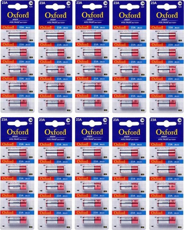 Oxford 23a Mn23 V23a V23ga 12 Volt Alkalin Pil 50’li Paket - Oxford - Image 1