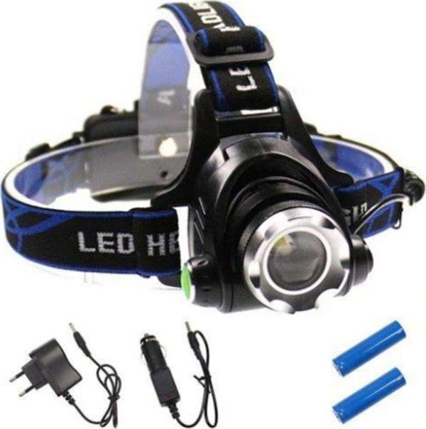 pilelistore Watton Wt-120 800 Lümen Tx6 Şarjlı Zoomlu Kafa Feneri - Image 1