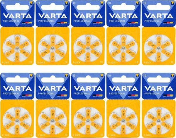 Varta 10 Numara Işitme Cihaz Pili 6x10 (60 Adet) - Image 1