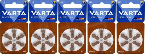 Varta 312 Numara Işitme Cihaz Pili 6x5 (30 Adet) - Image 1
