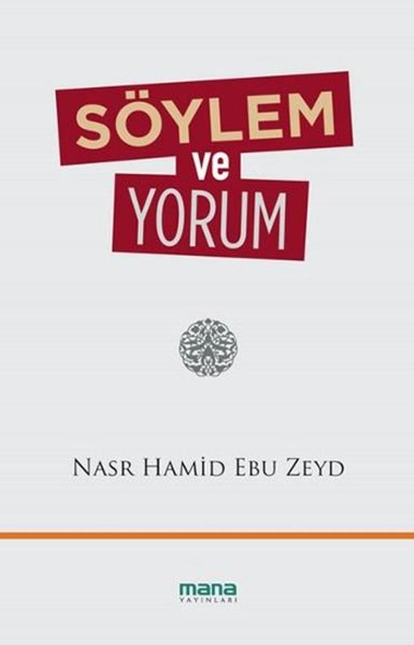 Söylem ve Yorum - Mana Yayınları - Image 1