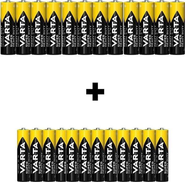 Varta Super Heavy Duty 24'lü Özel Pil Paketi(12aa+12aaa) - Image 1