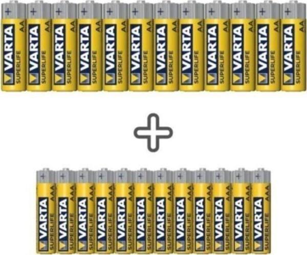Varta Süperlife 24'lü Özel Pil Paketı(12aa+12aaa) - Image 1