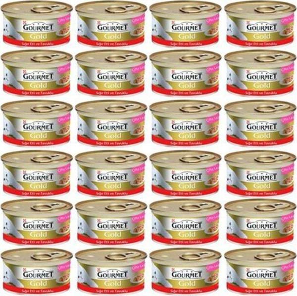 Gourmet Gold Sığıretli Tavuklu Kedi Konservesi 85 Gr x 24 Adet - Image 1