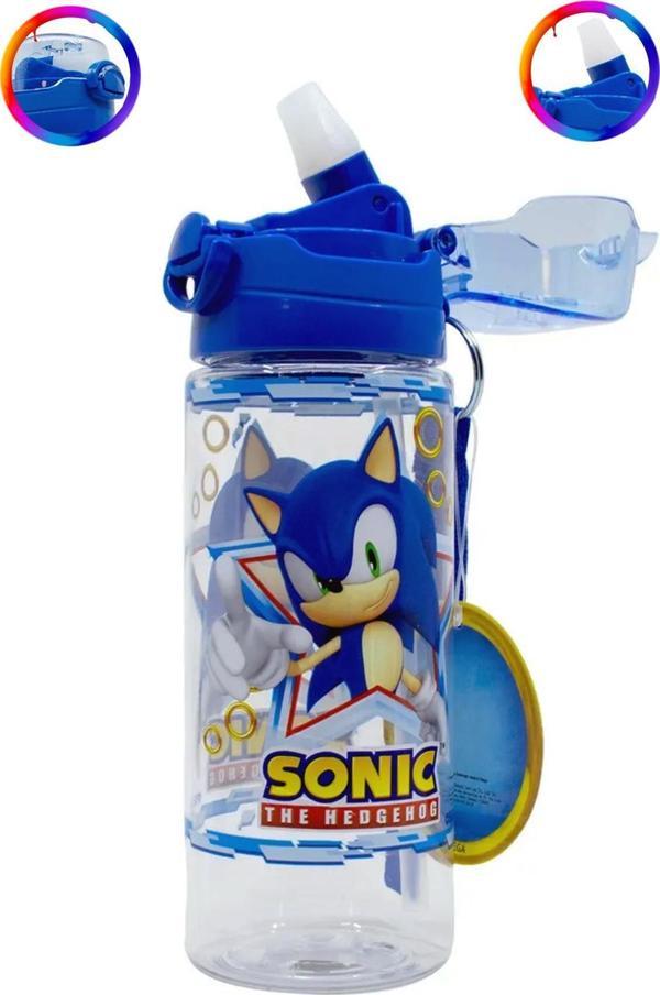 Sonic Şeffaf Matara Suluk Lisanslı Pipetli 500 ml - Image 1