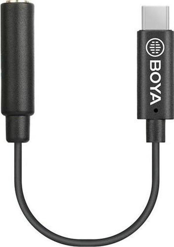 Boya By-K9 3.5mm Trrs / USB Type-C Mikrofon Adaptörü - Image 1