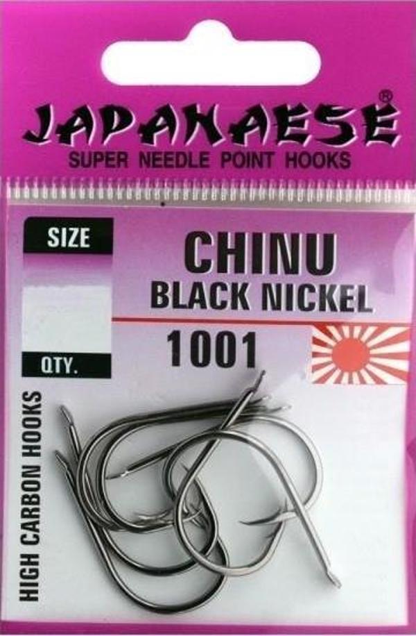 Japanese Chinu 1001 Çupra Mercan Sazan Olta İğnesi Siyah - Image 1