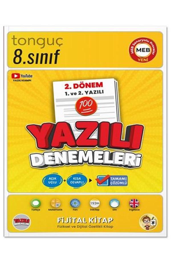 8. Sınıf Yazılı Denemeleri 2. Dönem 1 ve 2. Yazılı - Tonguç Yayınları - Tonguç Akademi - Image 1