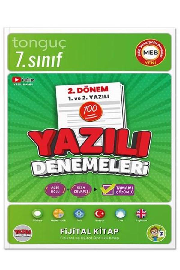 7. Sınıf Yazılı Denemeleri 2. Dönem 1 ve 2. Yazılı - Tonguç Yayınları - Tonguç Akademi - Image 1