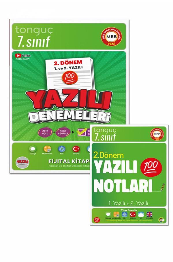 7. Sınıf Yazılı Notları ve Denemeleri 2. Dönem 1 ve 2. Yazılı 2 KİTAP - Tonguç Yayınları - Tonguç Yayınları - Image 1