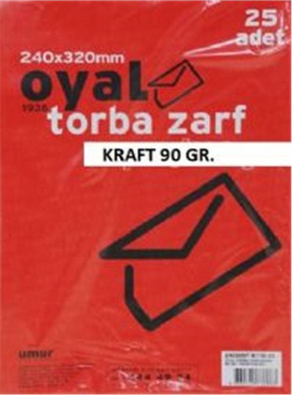 26x35 Cm. Torba Zarf Beyaz 25'li Paket - Image 1