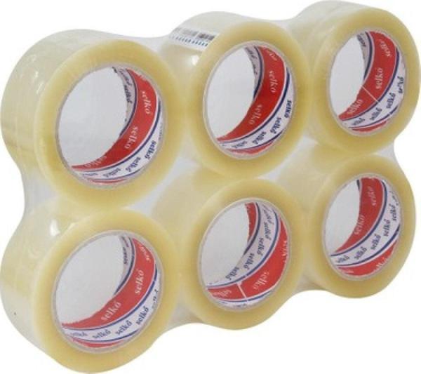 Koli Bandı 45 x 100 Mt. Şeffaf (6'lı) Aslan - Image 1