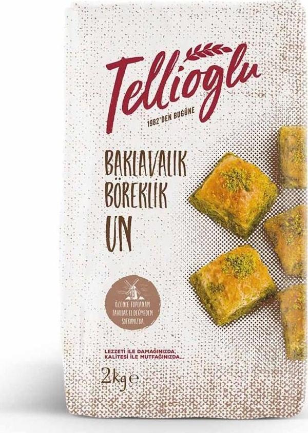 Tellioğlu Baklavalık Böreklik Un 2 KG - Image 1