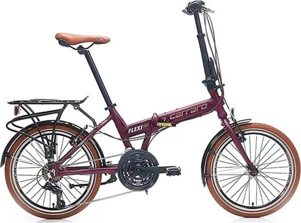 Carraro Flexi 121 20'' Jant 21 Vites V Fren Katlanır Bisiklet Mat Viola Bakır - Image 1