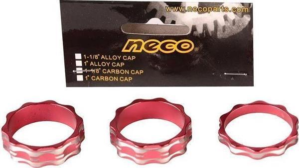 Neco Bisiklet Boğaz Altı Bilezik 1-1/8 (Spacer-R) 28.6 Kırmızı Gidon Spacer Seti 3'lü - Image 1