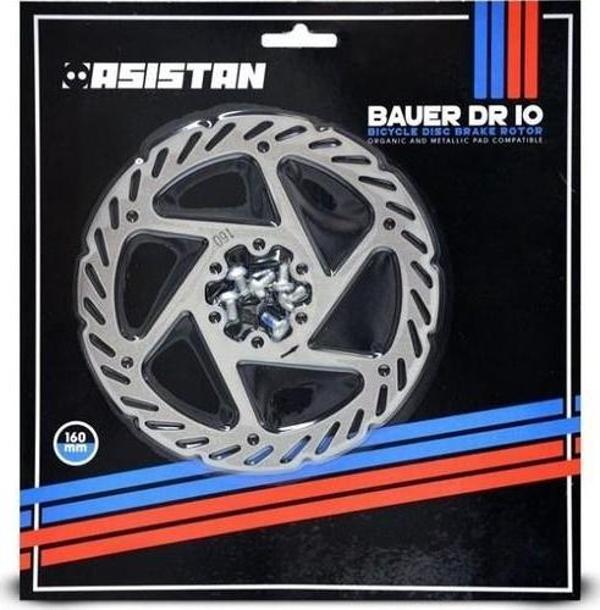 Asistan Bauer DR10 Rotor160MM-STEEL 6 Vida MTB PERFORMANS Rotor - Image 1