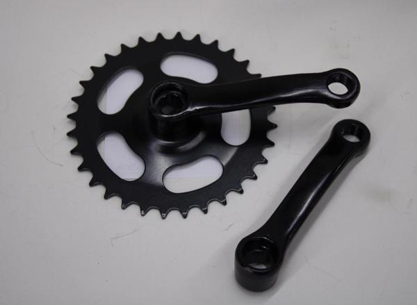 BMX BİSİKLET 32 T AYNAKOL KÖŞELİ MODEL SİYAH RENK BMX ORTA DİŞLİ - Image 1
