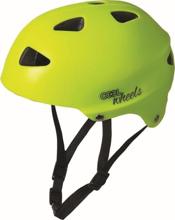 Cool Wheels Çok Amaçlı Kask Çocuk Bisiklet Kaskı Scooter Paten Kaskı Neon Sarı - Image 1