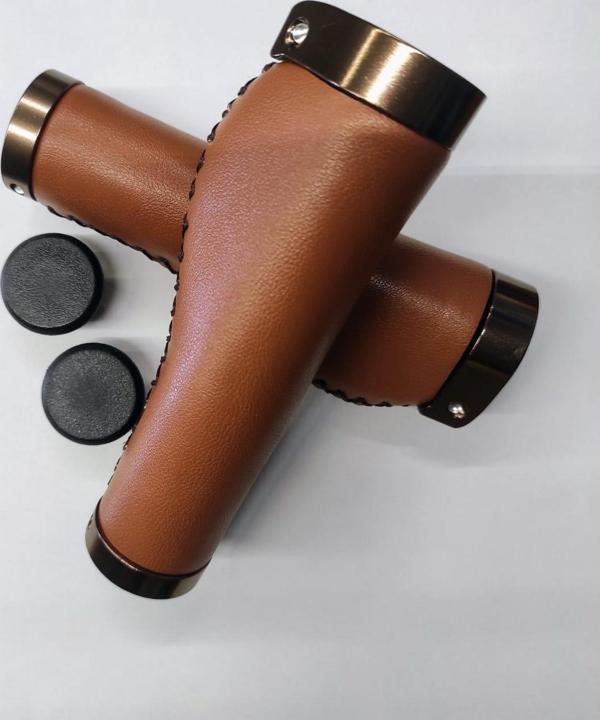 Forte GT Bisiklet Elcik Özel Dikişli Deri Bisiklet Elciği Kahverengi  - Image 1