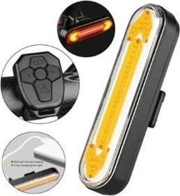 Forte GT Xbyc 6130 Bisiklet Arka Işık USB Şarjlı 50 Lümen Led Sağ-Sol Sinyalli Stop - Image 1